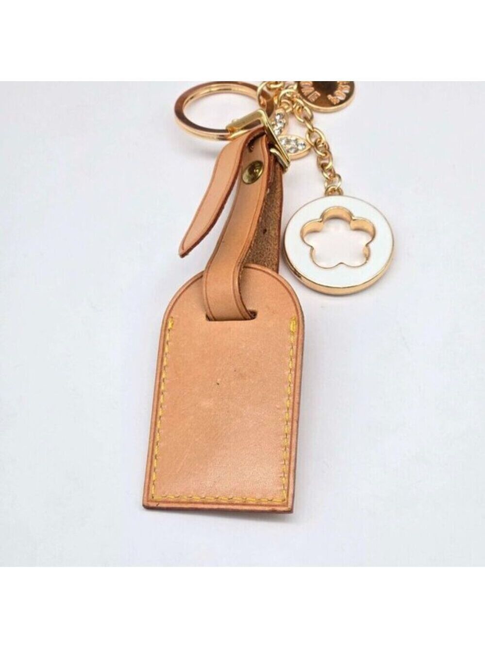 Authentic Louis Vuitton Luggage Tag with Unbranded Keycharm, Keychain, Bagcharm - Picture 5 of 9